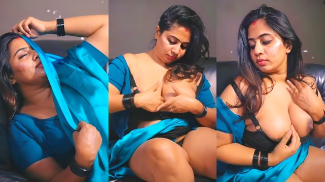 Nila Nambiar Blue Dress Tase And Shower App Content part 1